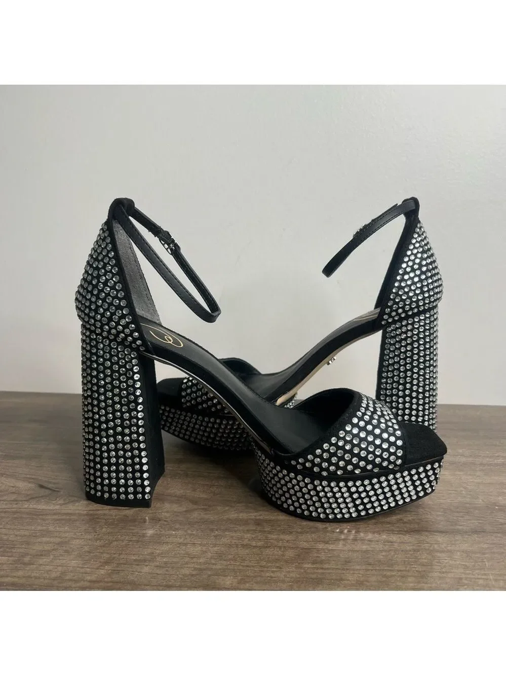 SAM EDELMAN NEW Women's Nelli Glitz BlackSue Shoe Size 10 #B1436